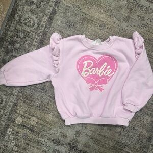 H&M Pink and White Barbie Sweatshirt